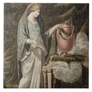 Andromache, kostuum voor "Andromache" van Jean Rac Tegeltje