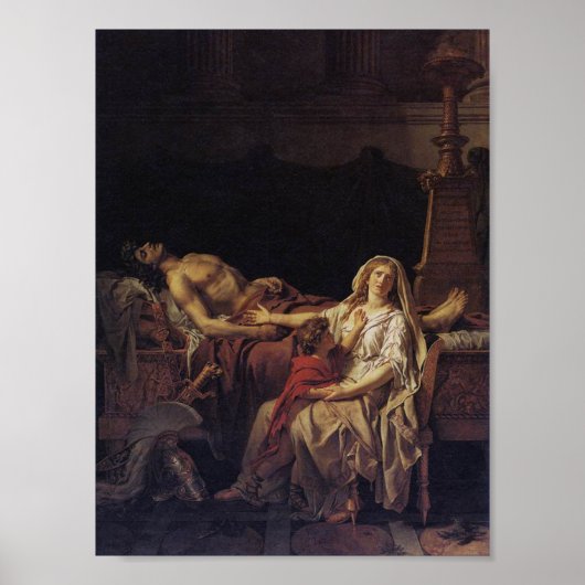 Andromache Mourning Hector Poster (Voorkant)
