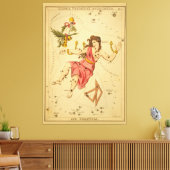 Andromeda - Astronomisch Star Chart Afbeelding Canvas Afdruk (Insitu (Woonkamer))