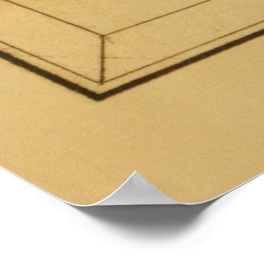 Andromeda -  Astronomisch Star Chart Afbeelding Poster (Hoek)