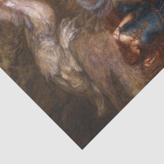 Andromeda door Arthur Rackham Tissuepapier (Detail)