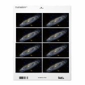Andromeda Galaxy Etiket (Full Sheet)