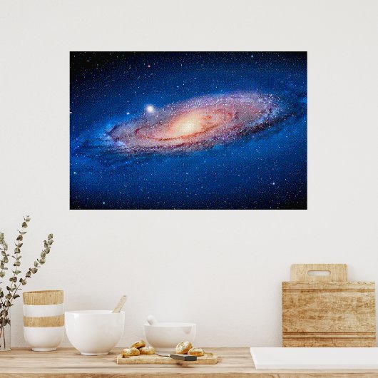 Andromeda Galaxy for NES, Pixel Art Poster (Keuken)