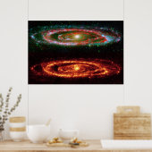 Andromeda Galaxy in Red-UV 36x24 (36x24) Poster (Keuken)