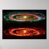 Andromeda Galaxy in Red-UV 36x24 (36x24) Poster (Voorkant)