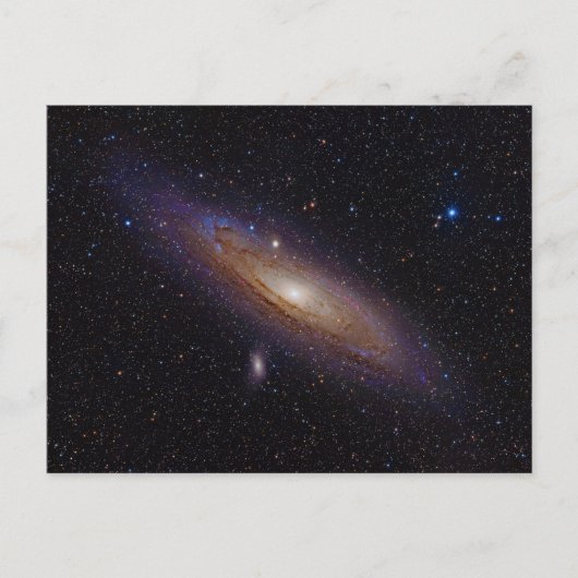 Andromeda Galaxy ingenomen met Hydrogen Alpha Filt Briefkaart (Voorkant)