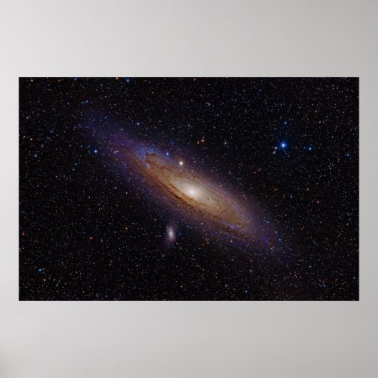 Andromeda Galaxy ingenomen met Hydrogen Alpha Filt Poster (Voorkant)