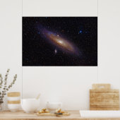 Andromeda Galaxy ingenomen met Hydrogen Alpha Filt Poster (Keuken)