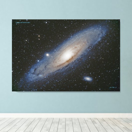 Andromeda Galaxy (M31) - onderscheiden Canvas (Insitu (Houten vloer))
