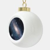 Andromeda Galaxy Melkweg Sterren Universum Chic Keramische Bal Ornament (Rechts)