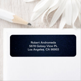 Andromeda Galaxy Midnight Blue Sterrennacht, ZGOS Etiket