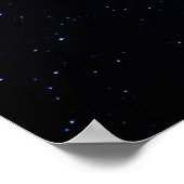 Andromeda Galaxy Midnight Blue Sterrennacht, ZGOS Poster (Hoek)