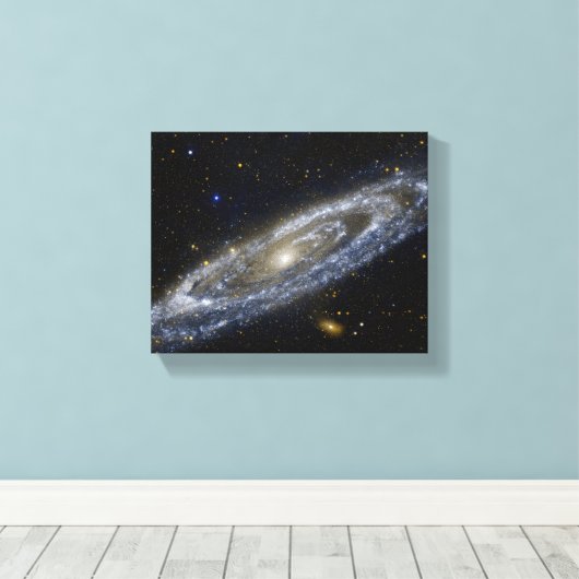 Andromeda galaxy milky way cosmos universum canvas afdruk (Insitu (Houten vloer))