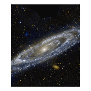 Andromeda galaxy milky way cosmos universum foto afdruk