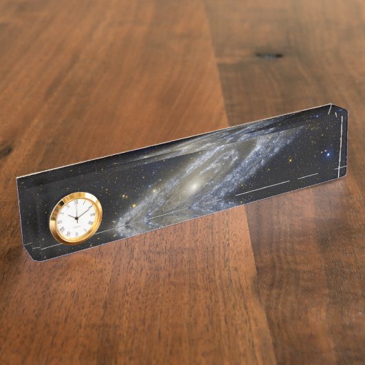 Andromeda galaxy milky way cosmos universum naambordje (Zijkant)