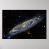 Andromeda galaxy milky way cosmos universum poster (Voorkant)