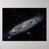 Andromeda galaxy milky way cosmos universum poster (Voorkant)