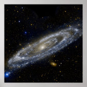 Andromeda galaxy milky way cosmos universum poster (Voorkant)