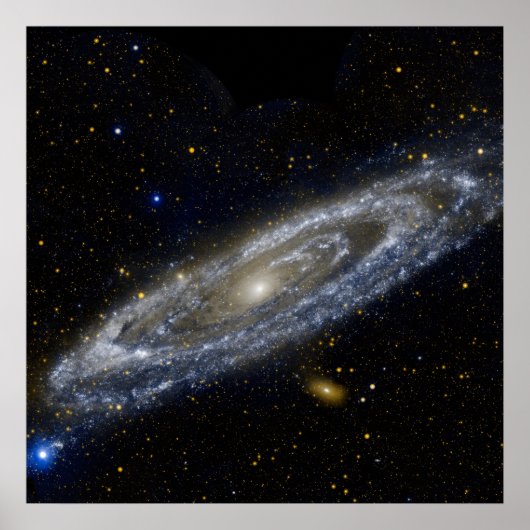 Andromeda galaxy milky way cosmos universum poster (Voorkant)
