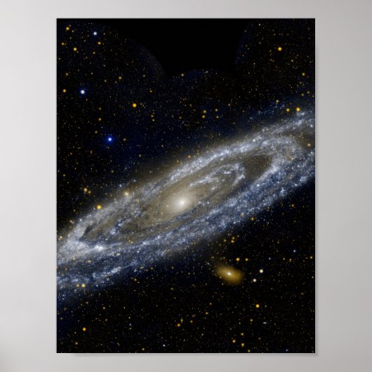 Andromeda galaxy milky way cosmos universum poster (Voorkant)