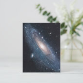 andromeda galaxy milky way kosmos universum briefkaart (Staand voorkant)