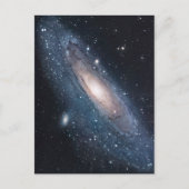andromeda galaxy milky way kosmos universum briefkaart (Voorkant)