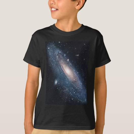 andromeda galaxy milky way kosmos universum t-shirt (Voorkant)