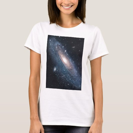 andromeda galaxy milky way kosmos universum t-shirt (Voorkant)