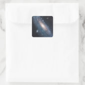 andromeda galaxy milky way kosmos universum vierkante sticker (Tas)