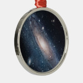 Andromeda Galaxy Milky Way Stars Universe Top Metalen Ornament (Rechts)