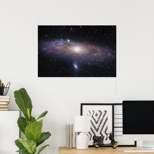 Andromeda Galaxy Poster (Thuiskantoor)