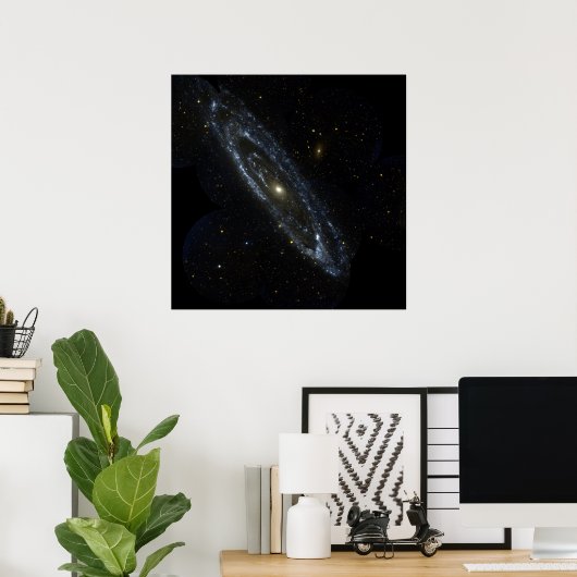 Andromeda Galaxy Poster (Thuiskantoor)