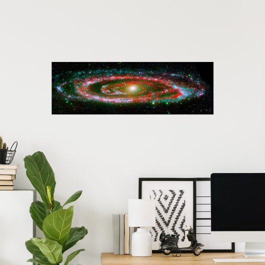 Andromeda Galaxy Poster (Thuiskantoor)