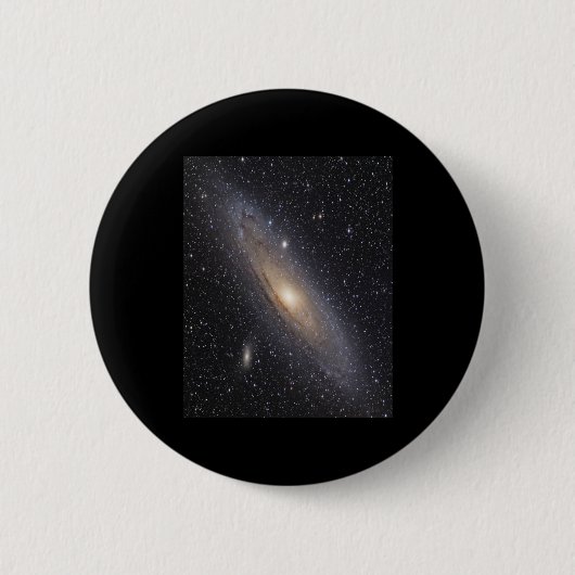 Andromeda Galaxy Ronde Button 5,7 Cm (Voorkant)