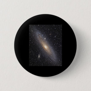 Andromeda Galaxy Ronde Button 5,7 Cm