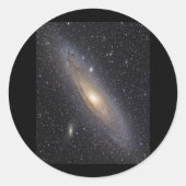 Andromeda Galaxy Ronde Sticker (Voorkant)