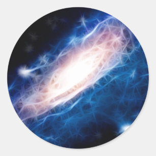 Andromeda Galaxy Ronde Sticker