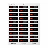 Andromeda Galaxy Spitzer in infrarood, adres ZGOS Etiket (Full Sheet)