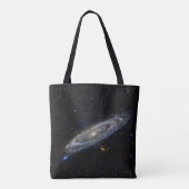 Andromeda Galaxy Starry Sky Tote Bag (Achterkant)