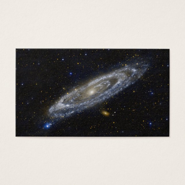 Andromeda Galaxy Starry Sky Visitekaartje (Voorkant)