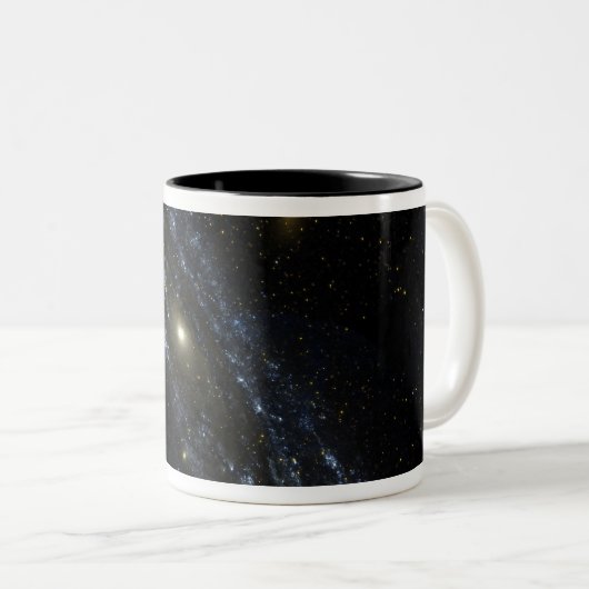 Andromeda Galaxy Tweekleurige Koffiemok (Voorkant rechts)
