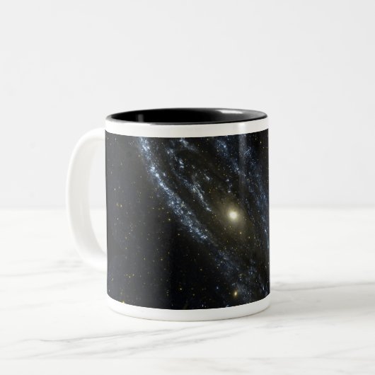 Andromeda Galaxy Tweekleurige Koffiemok (Voorkant links)