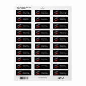 Andromeda Galaxy Ultraviolet en Infrarood adres Etiket (Full Sheet)