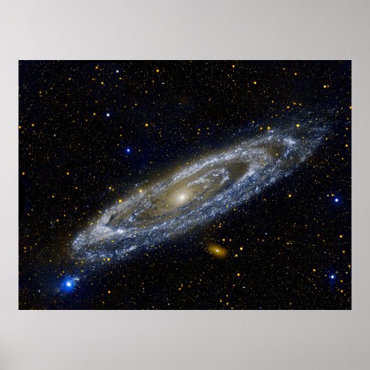 Andromeda Galaxy Ultraviolet Uitzicht, ZGOS Poster (Voorkant)