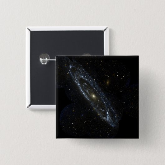 Andromeda Galaxy Vierkante Button 5,1 Cm (Voorkant /achterkant)