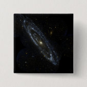Andromeda Galaxy Vierkante Button 5,1 Cm (Voorkant)