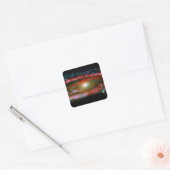 Andromeda Gallaxy Vierkante Sticker (Envelop)
