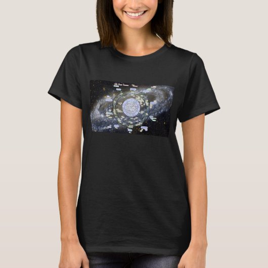 Andromeda Kaart -- Starquest, vrouwen T-shirt (Voorkant)