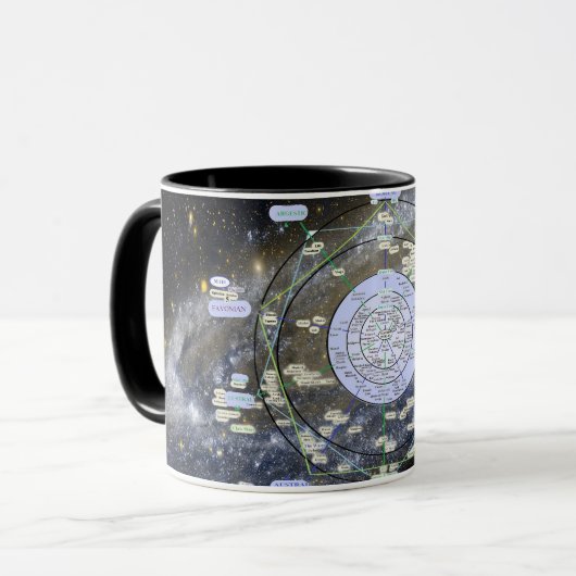 Andromeda Map mug Mok (Voorkant links)