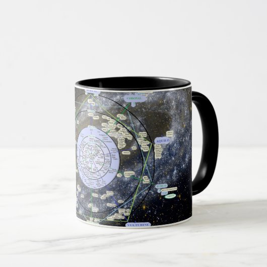 Andromeda Map mug Mok (Voorkant rechts)